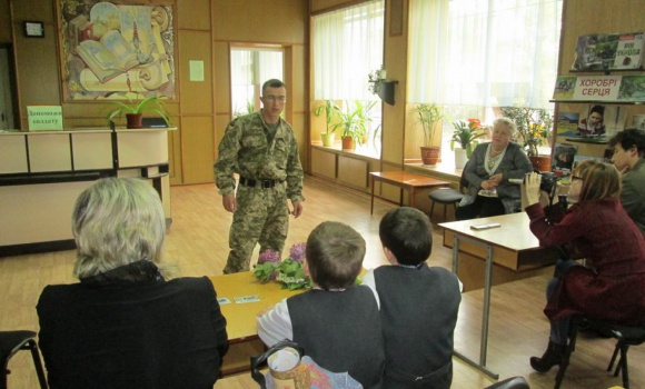 Зустріч із солдатом АТО Романом Жовтяком
