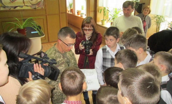 Зустріч із солдатом АТО Романом Жовтяком