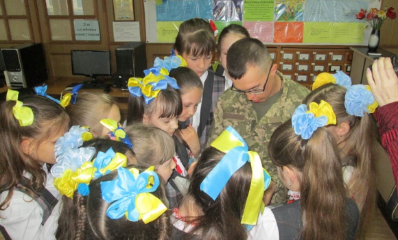 Зустріч із солдатом АТО Романом Жовтяком