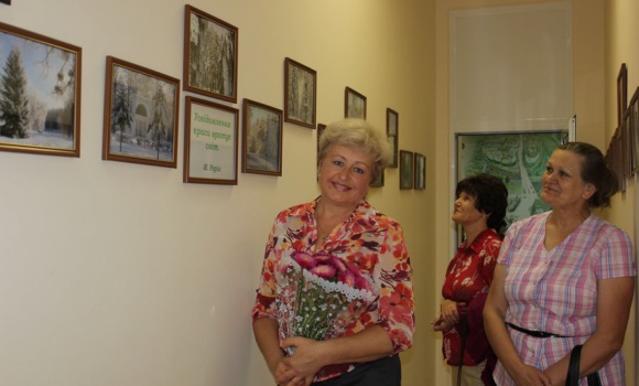 Ірина  Гуральник  на відкритті особистої фотовиставки
